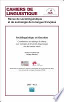 Cahiers de linguistique