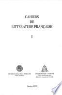 Cahiers de littérature française