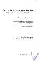 Cahiers des Anneaux de la mémoire