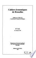 Cahiers économiques de Bruxelles