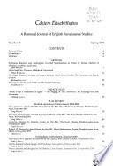 Cahiers Élisabéthains