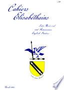 Cahiers Élisabéthains