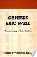 Cahiers Eric Weil