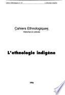 Cahiers ethnologiques