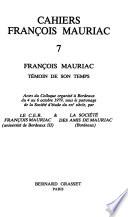 Cahiers François Mauriac