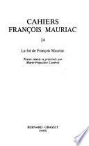 Cahiers Francois Mauriac