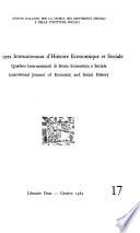Cahiers internationaux d'histoire economique et sociale