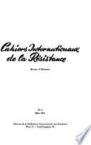 Cahiers internationaux de la résistance