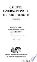 Cahiers internationaux de sociologie