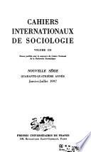 Cahiers internationaux de sociologie