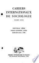 Cahiers internationaux de sociologie