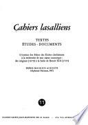 Cahiers Lasalliens