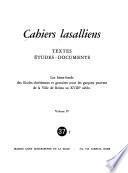Cahiers Lasalliens