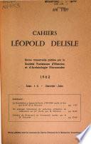 Cahiers Leopold Delisle