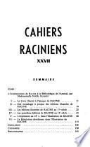 Cahiers raciniens