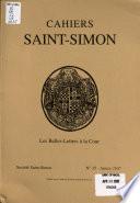 Cahiers Saint-Simon
