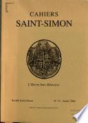 Cahiers Saint-Simon
