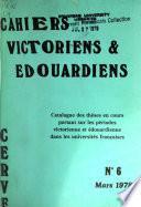 Cahiers Victoriens & Édouardiens