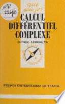 Calcul différentiel complexe
