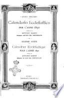 Calendario ecclesiastico