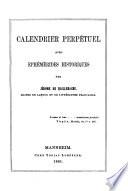 Calendrier perpetuel avec ephemerides historiques