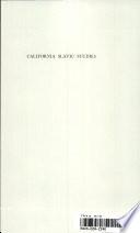 California Slavic Studies