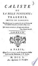 Caliste ou la belle pénitente