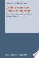 Calvinus Sacrarum Literarum Interpres