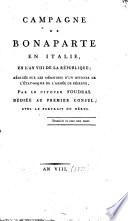 Campagne de Bonaparte en Italie