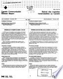 Canada communicable disease report