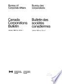 Canada Corporations Bulletin