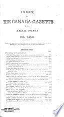 Canada Gazette