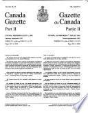 Canada Gazette