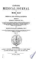Canada Medical Journal and Monthly Record of Medical and Surgical Science