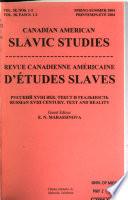 Canadian-American Slavic Studies