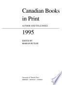 Canadian Books in Print