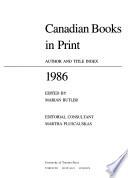 Canadian Books in Print