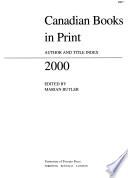 Canadian Books in Print