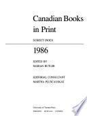 Canadian Books in Print