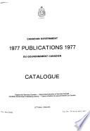 Canadian Government Publications
