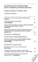 Canadian Journal of African Studies