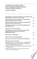 Canadian Journal of African Studies