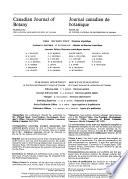 Canadian Journal of Botany