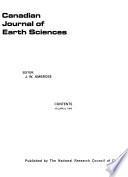 Canadian Journal of Earth Sciences