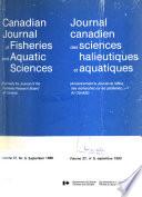 Canadian Journal of Fisheries and Aquatic Sciences
