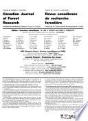 Canadian Journal of Forest Research