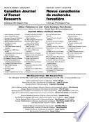 Canadian Journal of Forest Research
