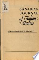 Canadian journal of Italian studies