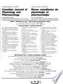 Canadian Journal of Physiology and Pharmacology