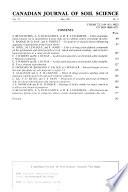 Canadian Journal of Soil Science